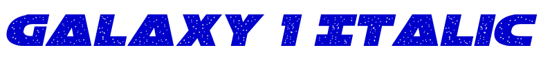 Galaxy 1 Italic font